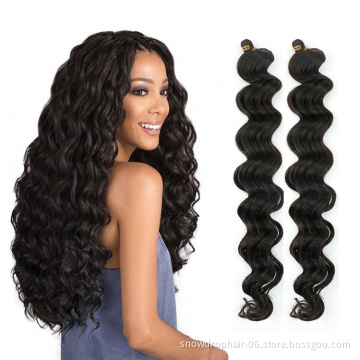 Julianna  Bulk Deep Wave Twist Hair Extension Hair Crochet Deep Twist